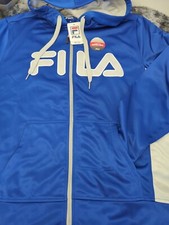 Fila LM133CX9 Competition Full Zip Hoody Surf/Highrise SIZE M LOGO DESIGN