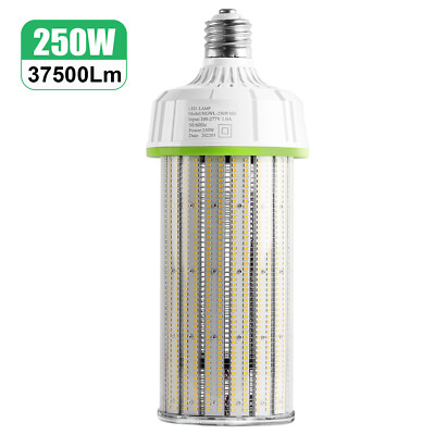 250W Commercial High Bay LED Corn Lights Warehouse Factory Workshop Light Bulb