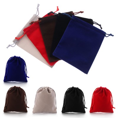 small burlap drawstring bolsas