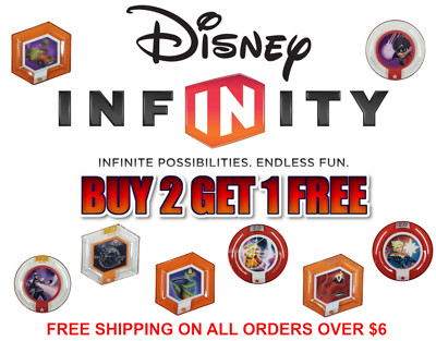 Disney Infinity Power Disc Lot   Buy 2 Get 1 Free   Free Shipping Orders $15+