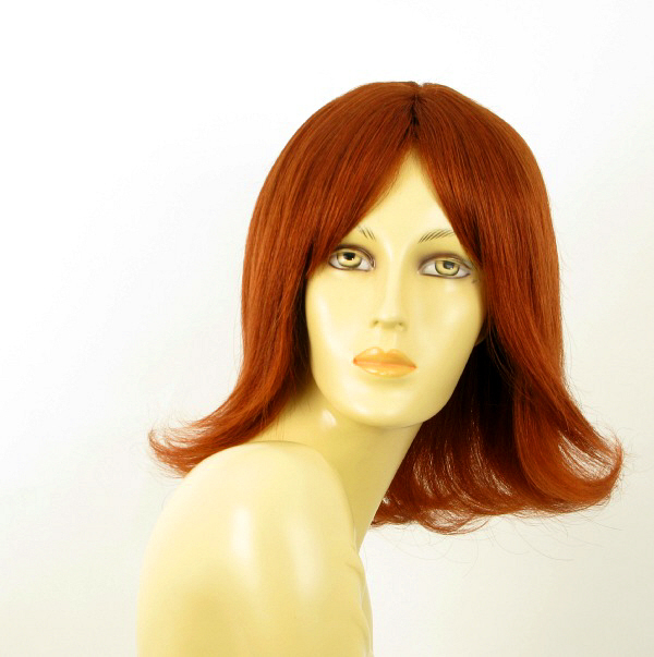Perruque Courte Femme Mathilde – Blond Clair Cuivré Méché – Synthétique Bouclée – Bonnet Moyen – Neuve Avec étiquettes