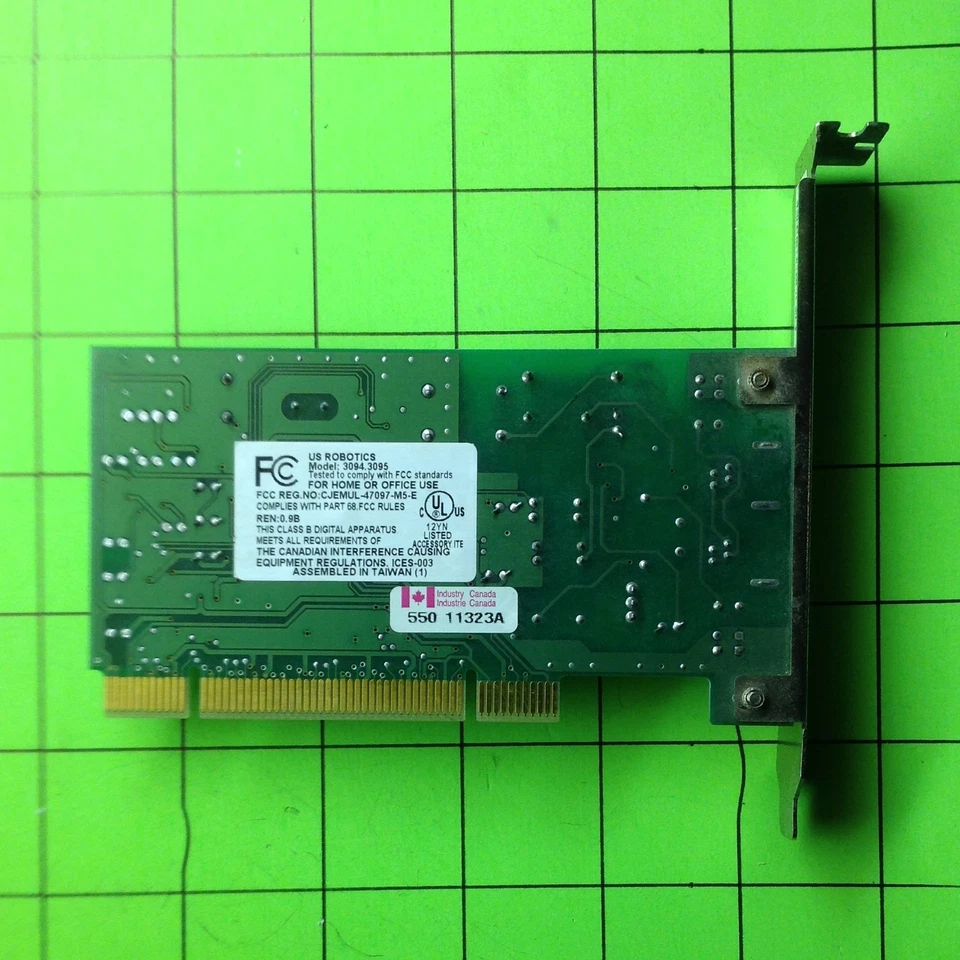 PC US Robotics 01156151 3094.3095 M085031950 From Motherboard M7V1B Modem - Image 4 of 4