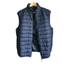 Zara Men's Navy Blue Sleeveless Gilet Bodywarmer Size Large