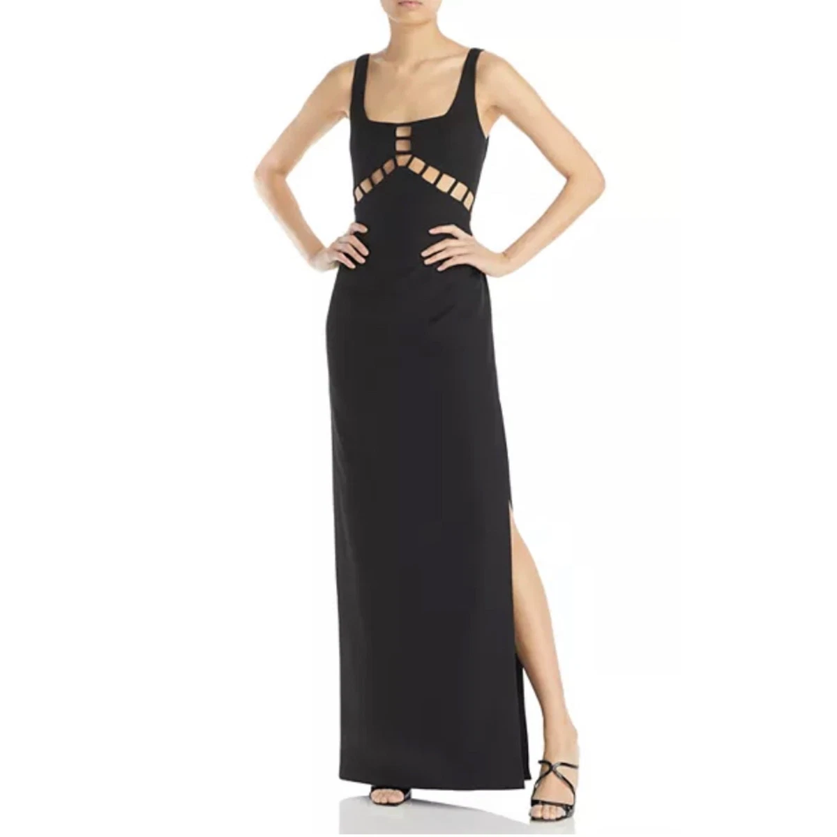 black and gold ladies dress Azura Gown main image 0