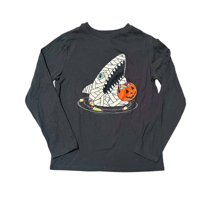 Cat & Jack Mummy Shark Halloween Tee Size 8