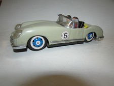 Pur d at an market - Old tin car made in China - MF763 - Showa retro, rare,