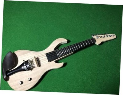 6 String Electric Violin 4/4 Full Size Unpainted for DIY color Solid wood body 