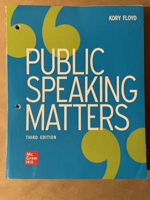 9781264377718 Public Speaking Matters, Third Edition, Loose-leaf Version (Floyd)