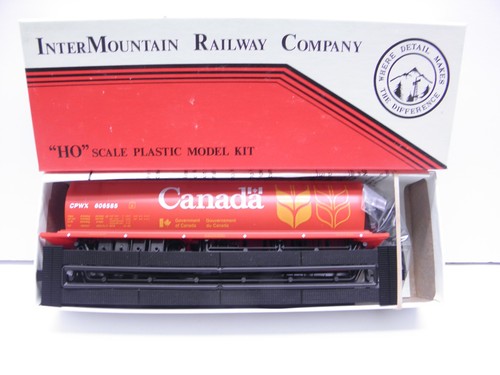 COCHE DE GRANO CILÍNDRICO INTER MOUNTAIN 4 BAHÍAS TOLVA CANADÁ #606585 - ESCALA HO - KIT | Zustand: New
