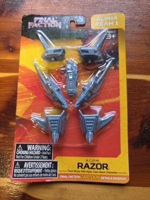 Final Faction Alpha Team 1, (A.C.R.M.) RAZOR Accessory Weapons Pack, NEW Sealed 