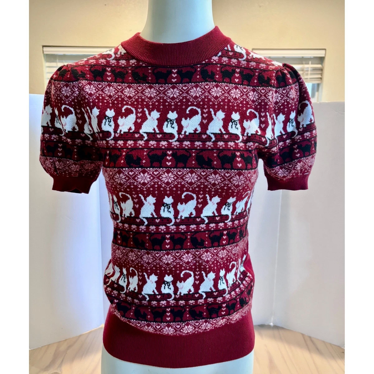 Fair Isle Short Sleeve Sweaters for Women for sale | eBay