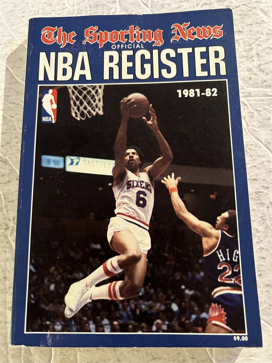 1981 82 NBA Register PHILADELPHIA 76ers JULIUS ERVING 320 Pgs DR J 