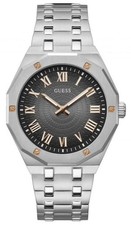 Guess Men's Asset Quartz Black Dial Stainless Steel Watch - GW0575G1 NEW
