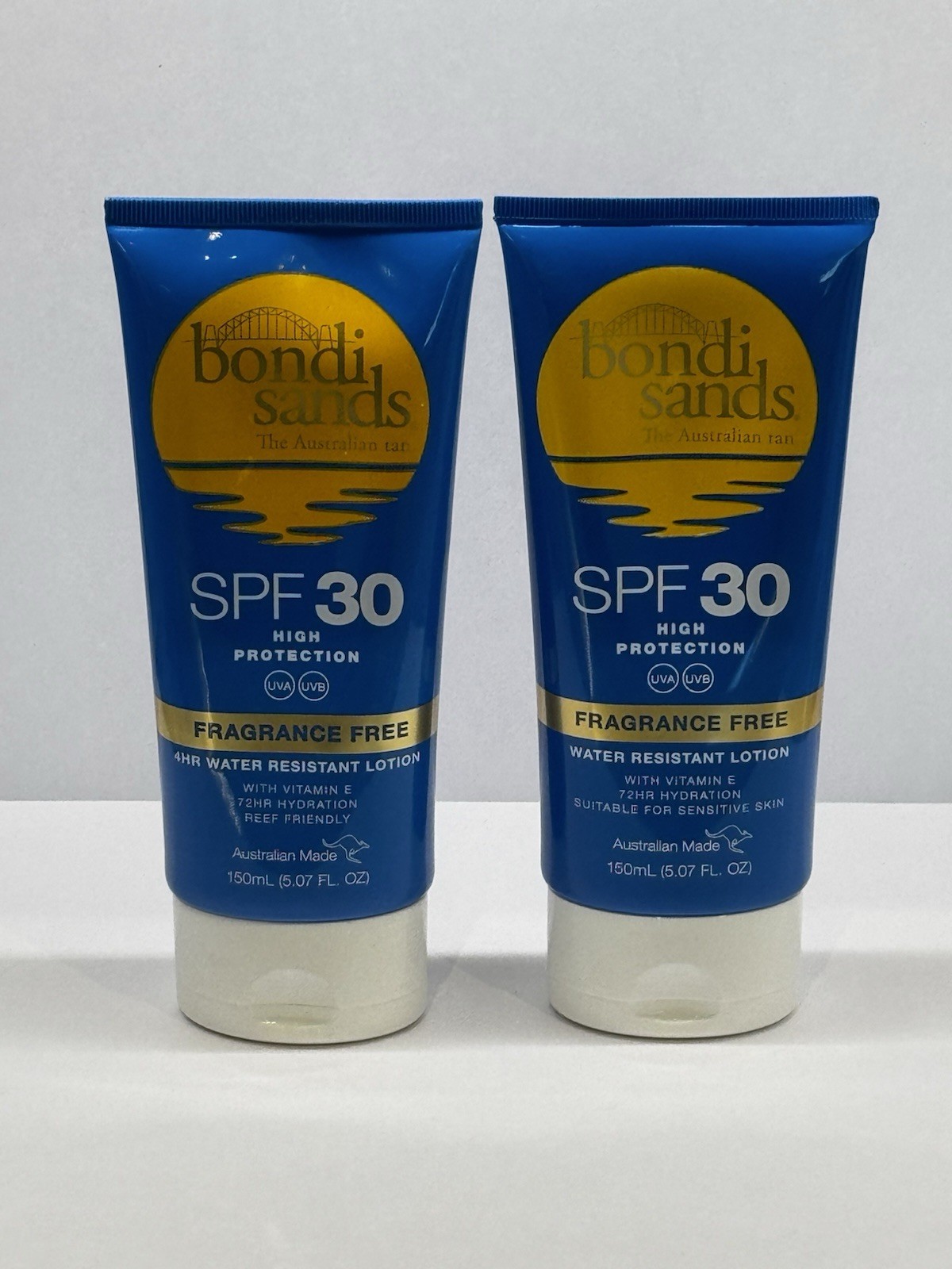 Bondi Sands Sunscreen SPF 30 Lotion 2x 150ml | UVA & UVB | Water Resistant