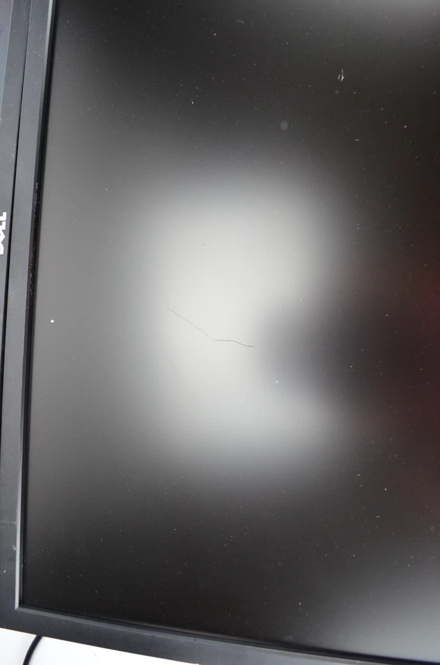 Lot of 2x Dell P2411HB Monitor VGA/DVI Grade C - scratches - No Stand - Image 2 of 4