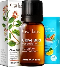 Gya Labs Clove Essential Oil - 0.34 Fl Oz - for Hair, Skin, Diffuser, Aromathera