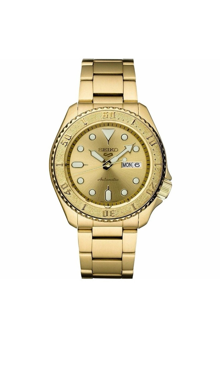 セイコー 5 スポーツ 自動巻腕時計 海外モデル　SRPE74 ゴールド Seiko SRPE74 Seiko 5 Sports Men's Gold-Tone 42.5mm Stainless Steel