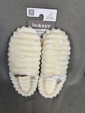 Isotoner Signature Women's Margo Memory Foam Spa Hoodback Slippers Lg 8.5-9 NWTs