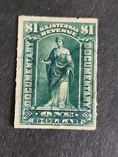 Rjkstamps US  SC# R173  DOCUMENTARY REVENUE Used Green 1 Dollar