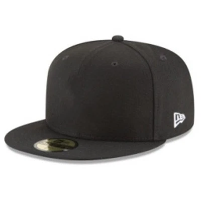 🧢 Solid Colors Hat with No Team Logo New Black Era Men's 59FIFTY Fitted Cap