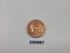 Andenken M&uuml;nze 5cm 800 Jahre Gersdorf Kupferfarben 1969 Schacht Traktor #256887