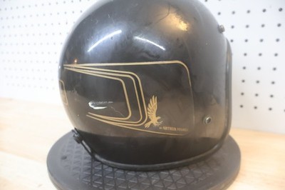 Vintage Arthur Fulmer AF40 Eagle Motorcycle Helmet - Black/Gold