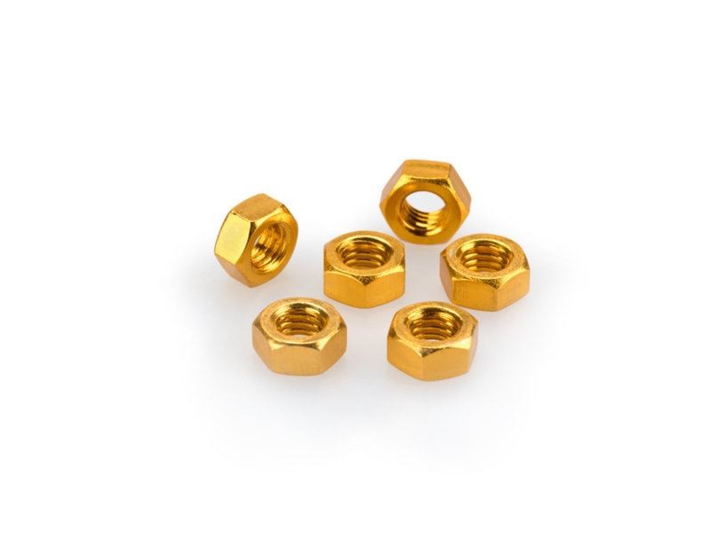 Puig Yellow M6 Nuts x 6