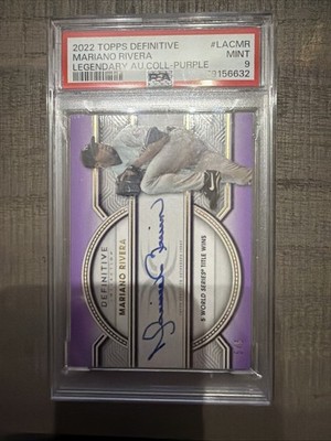 2022 Topps Definitive Mariano Rivera Legendary Autograph Purple /5