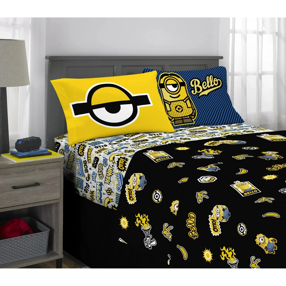 Juego completo de 4 hojas Minions The Rise of Gru "Minions Black Gold" Foto 3 de 4