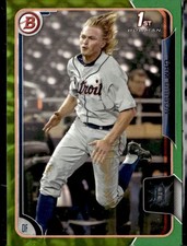 2015 Bowman Draft #20 Cam Gibson Detroit Tigers /99(I)