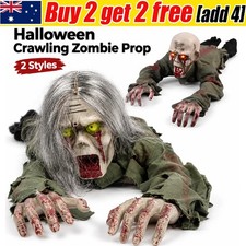 Halloween Decorations Scary Crawling Zombie with Horror Sound & Glowing Eyes