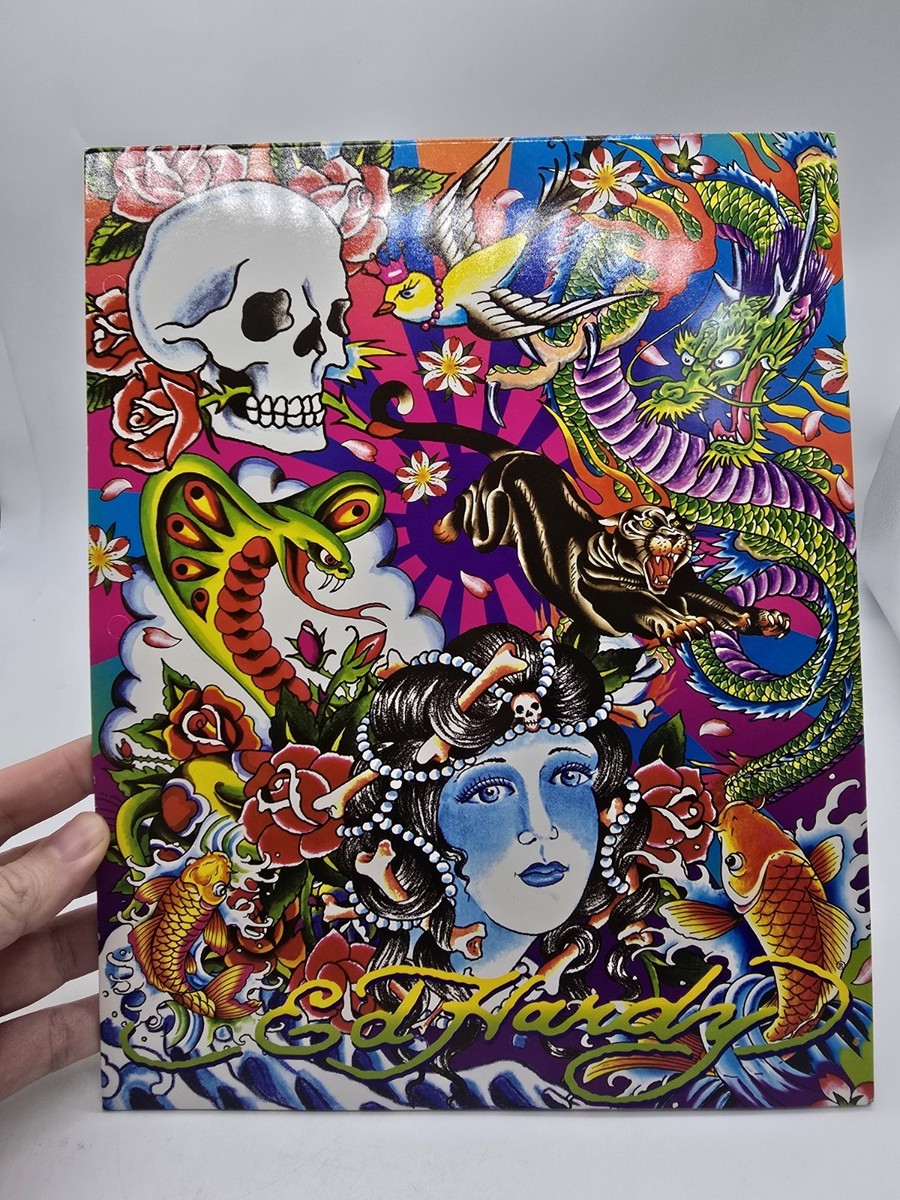 Ed Hardy Lisa Frank Folders 1” 3 Ring Binder Cobra Panther street