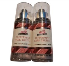 NEW BATH BODY WORKS x MILK Peppermint Bark Truffle Fine Fragrance Mist Set