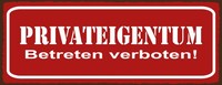 Holzschild 10X27 Cm Privateigentum Deko Geschenk Schild