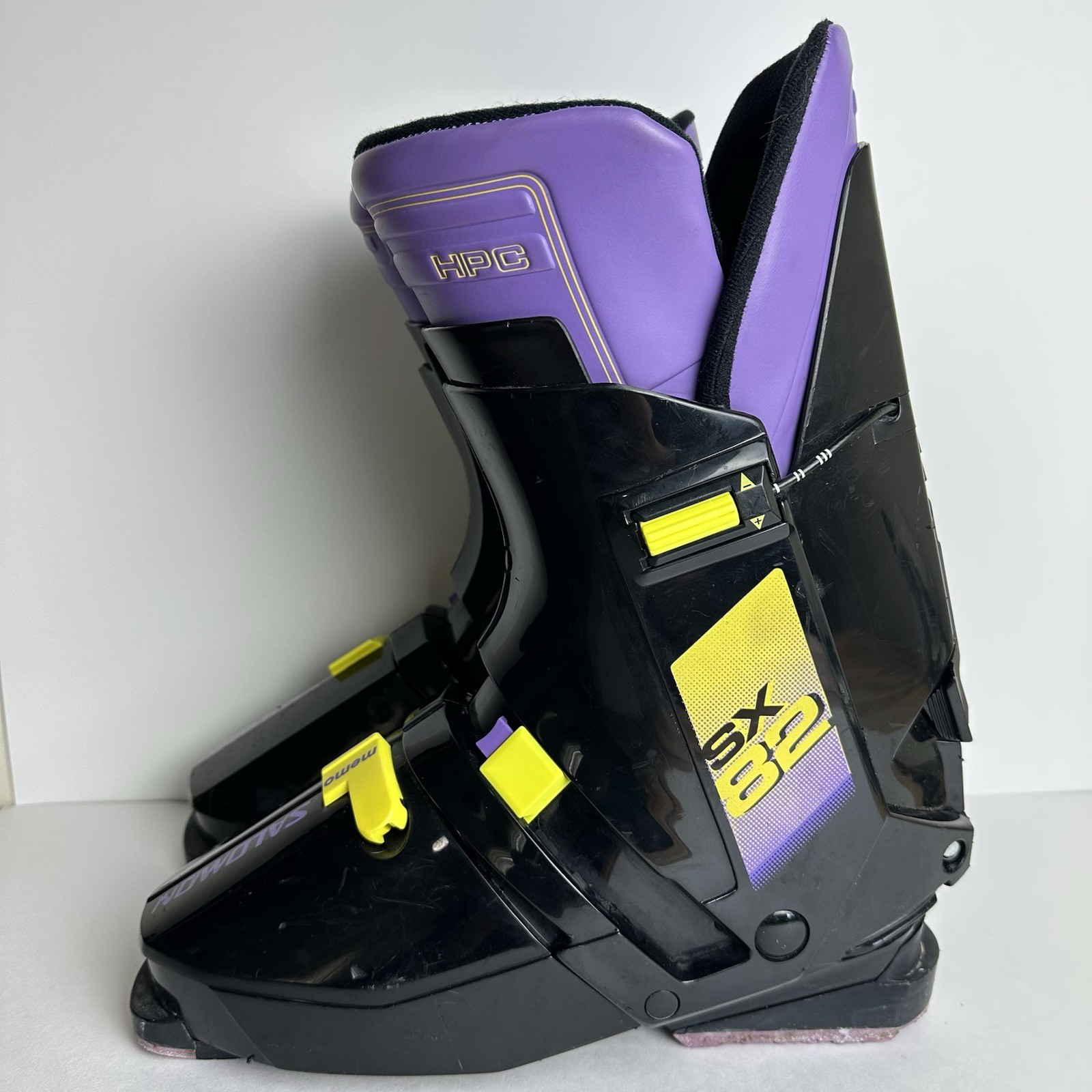 Scarponi da sci vintage SALOMON SX 82 ingresso posteriore alpino downhill HPC uomo taglia 350 55