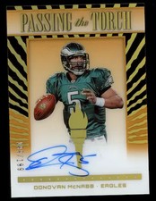 DONOVAN MCNABB 2022 Panini Clearly Donruss Passing the Torch Auto /199 #PT-MC