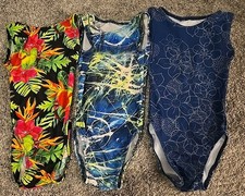 Bundle Child Small Leotards Gymnastics Dance CS Dancewear Tropical Floral
