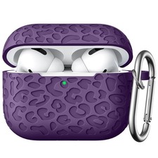 DGege Fashion Engraving Leopard Case Compatible for Airpods Pro 2 Case Cover