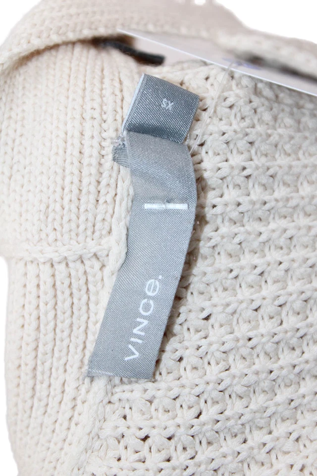 Vince женщин без рукавов туника бак бежевый хлопок ворота дизайнерский размер XS - Изображение 4 из 4