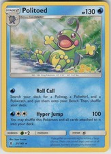 Pokemon Politoed Holo Rare SM - Guardians Rising 25/145 NM