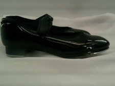 Dance Tap Shoes Theatricals Kids 13.5M Mary Jane Black Easy Strap
