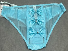 Vtg Victorias Secret Sexy Little Things Silky Satin Bridal I Do Panty Lingerie S