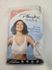 Playtex 18 Hour Active Wirefree Bra seamless Breathable Comfort 40DD White NEW