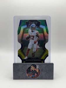 2022 Panini Select - Premier Level Wan'Dale Robinson  Green & Yellow Die-Cut RC