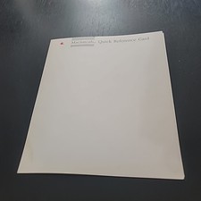 VINTAGE APPLE MACINTOSH 1987 QUICK REFERENCE CARD, 030-3180-A