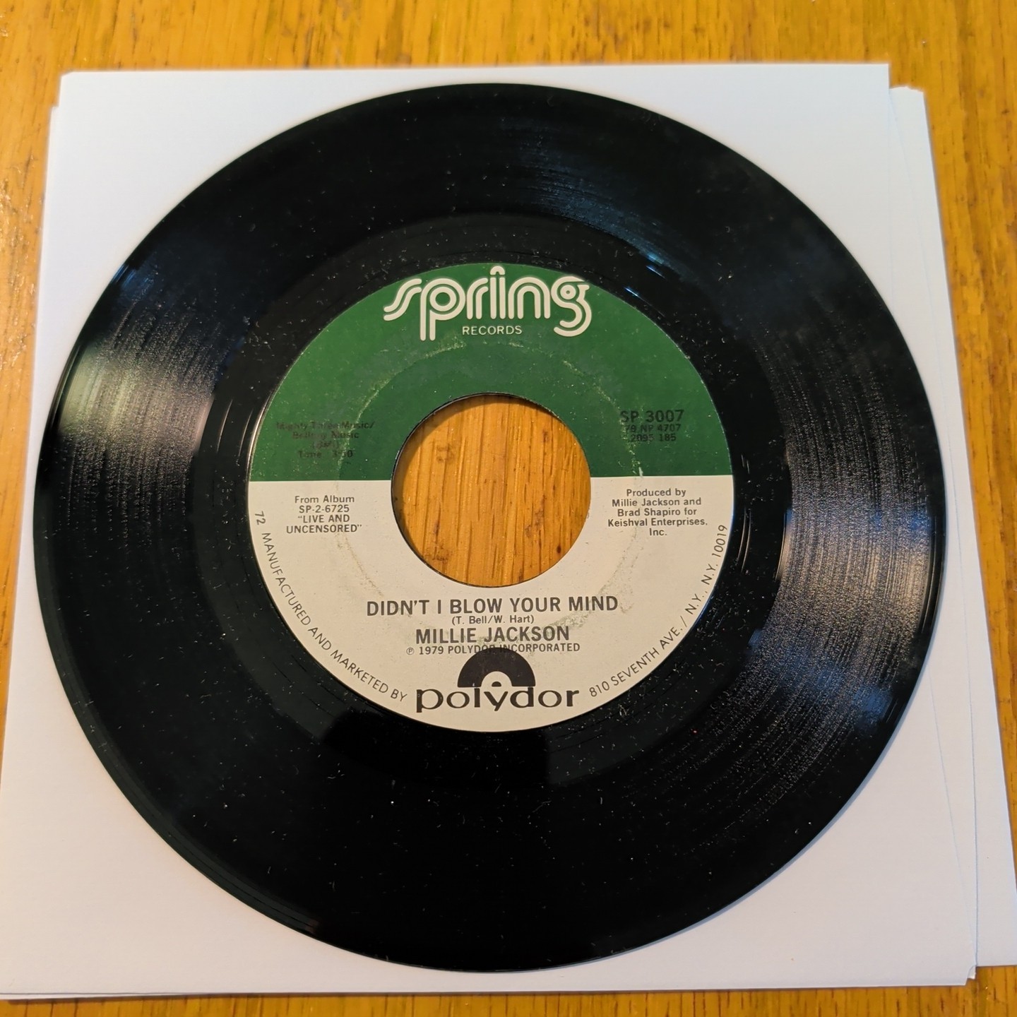 Millie Jackson, Didn't I Blow Your Mind/Be A Sweetheart 1979 (2)