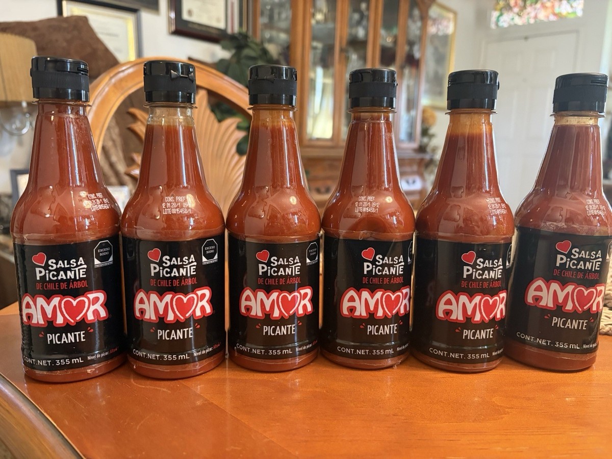 Salsa De Amor 2(中古品) Lot Of 5 Salsa CHILE AMOR EXTRA HOT MEXICAN SAUCE Spicy Bottle