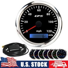 Universal 85mm Digital Gps Speedometer Odometer Gauge 0-120mph For Car Boat New Universal 85mm Digital Gps Speedometer Odometer Gauge 0-120mph For Car Boat New