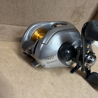 Shimano Metanium Mg7 Vintage Casting Fishing Reel Silver/Gold