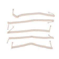 5 Pack of Telephone Handset Spiral Cables RJ9 4P4C Lengths From 25cm to 2m